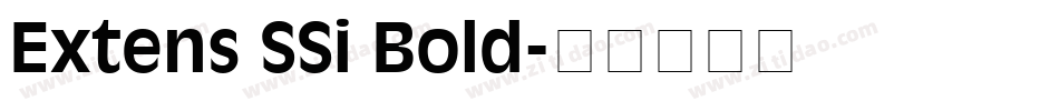 Extens SSi Bold字体转换